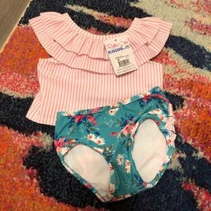 NWT Ruffle Butts swimsuit 2T